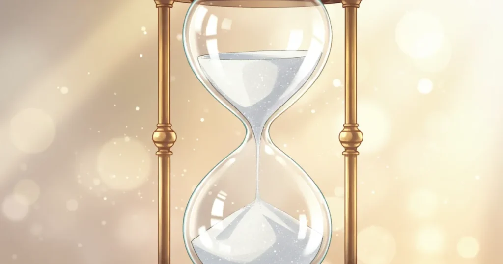 シアリス20mgを半分に割ることによって持続時間が短縮される可能性があるイメージしている砂時計