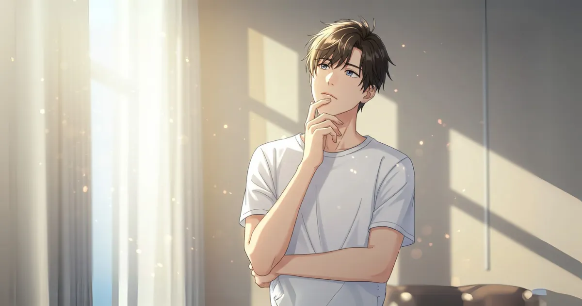 EDの男性が考えているイラスト