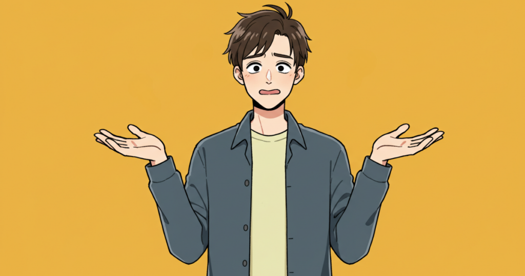 カマグラとは何か分からない男性