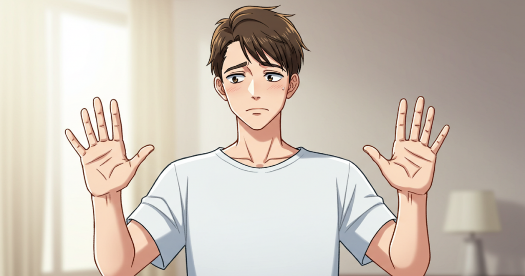 カマグラが向いていないので断る男性