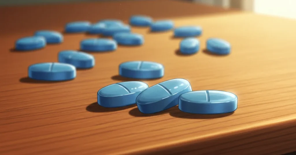 EDに効果が見込める錠剤のイラスト