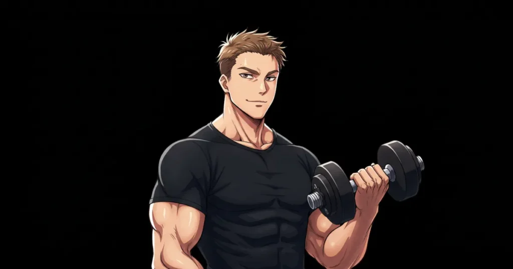 筋トレをしてテストステロンを増やそうとしている男性