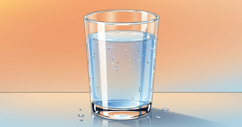 バイアグラを服用するために飲む水