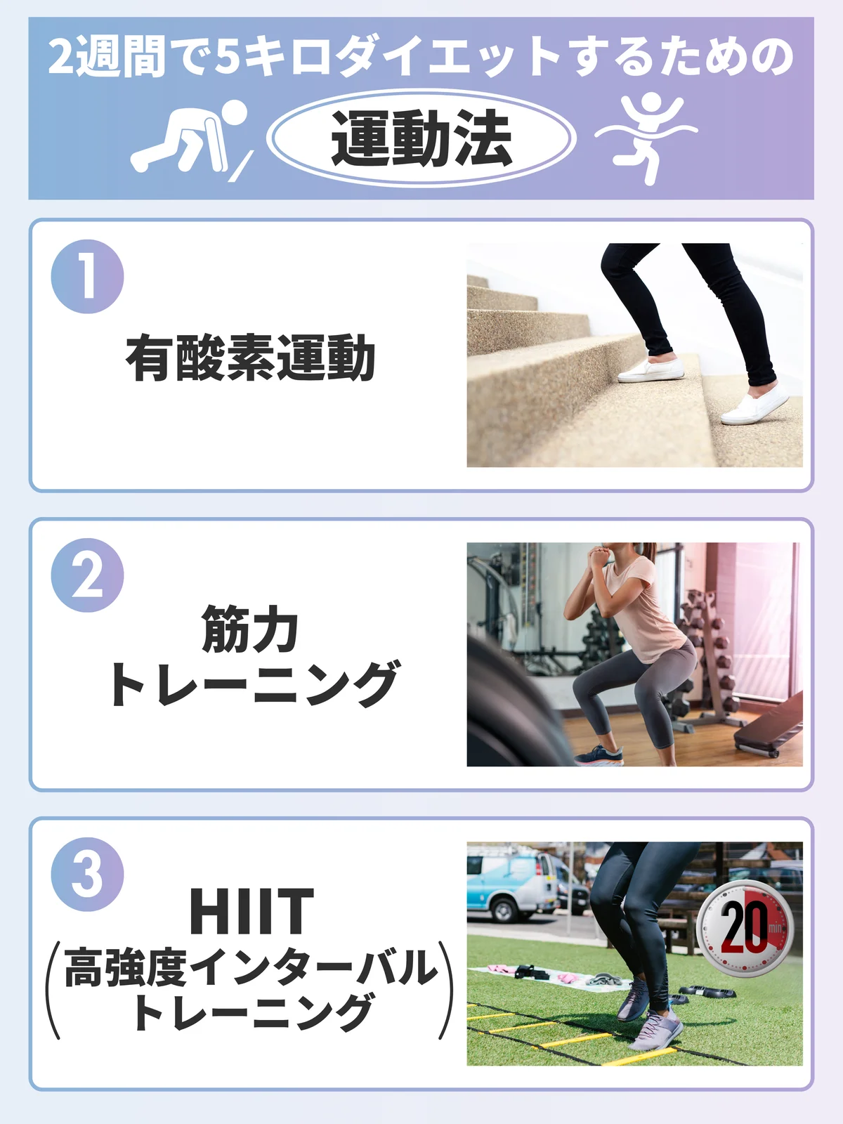 2週間で5キロダイエットするための運動法