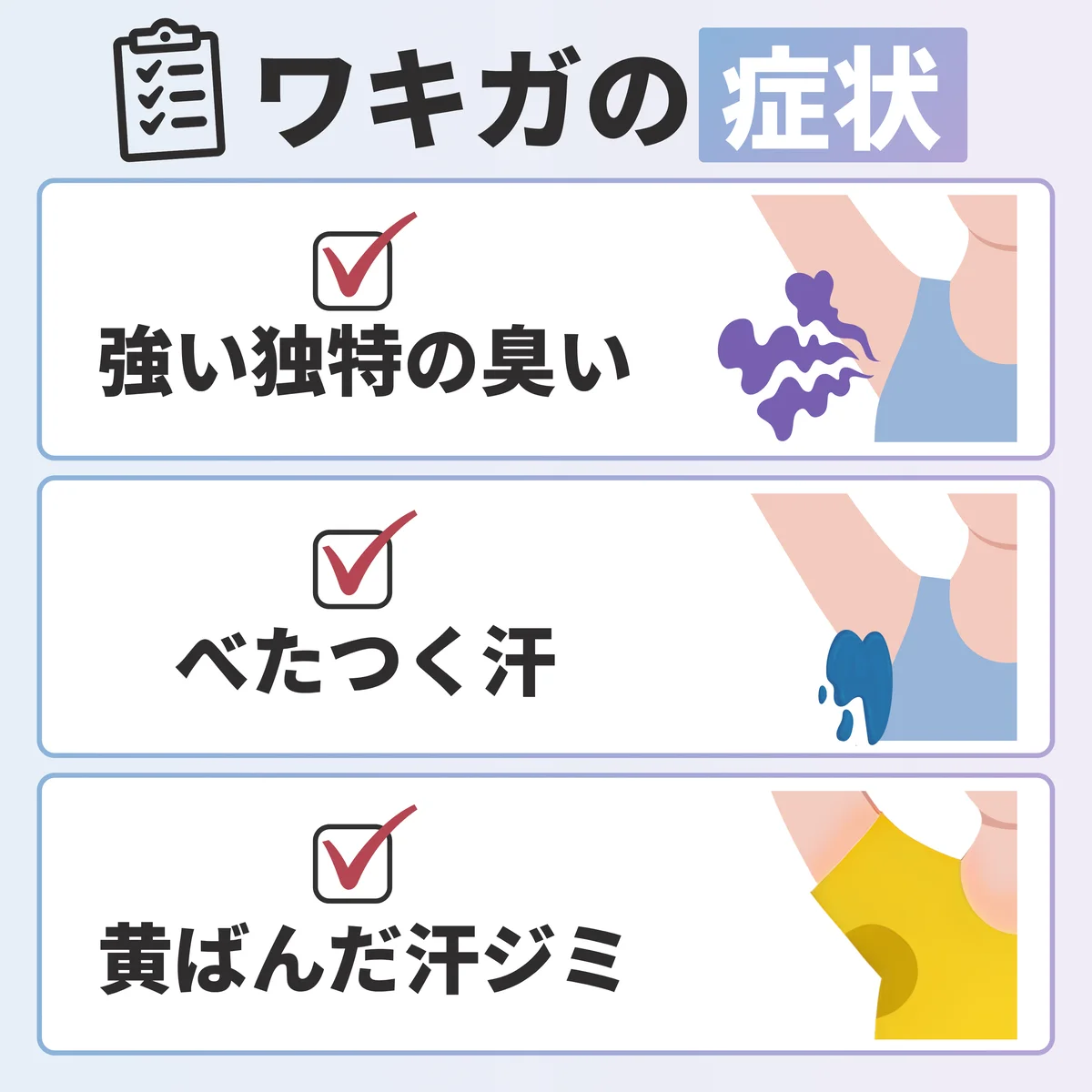 ワキガの症状