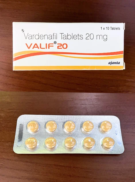 バリフ(VALIF)20mgの箱と10錠が入ったシート