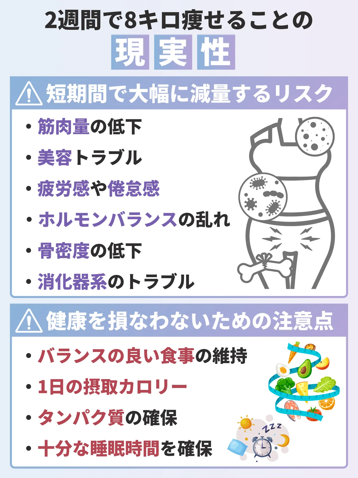 2週間で8キロ痩せることの現実性