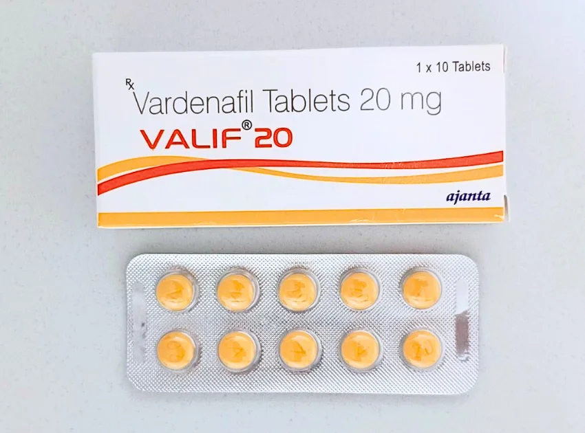 バリフ(VALIF)の箱と10錠入ったシートの表面