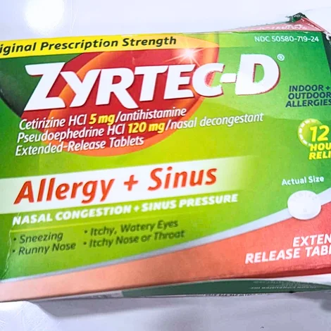 ジルテック(ZYRTEC-D)の箱