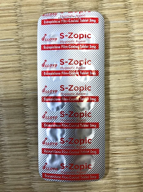 エスゾピック(S-Zopic)が10錠入ったシート(裏面)