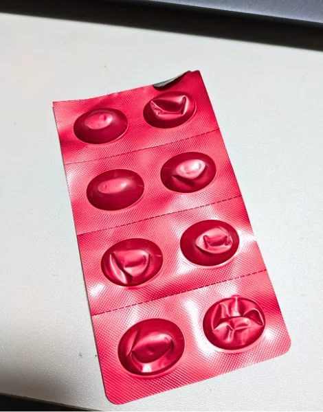 リベルサス（Rybelsus）7mgの2錠が切り取られた使いかけのシート