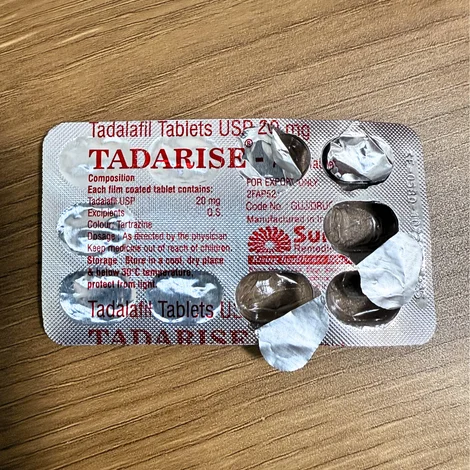 タダライズ（TADARISE-20）20mgの10錠中5錠を使ったシート