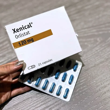 ゼニカル（Xenical）120mg（21錠）の箱とシート