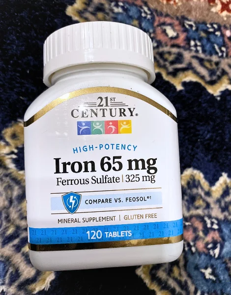 21ST CENTURY アイアン（Iron）65mgのボトル