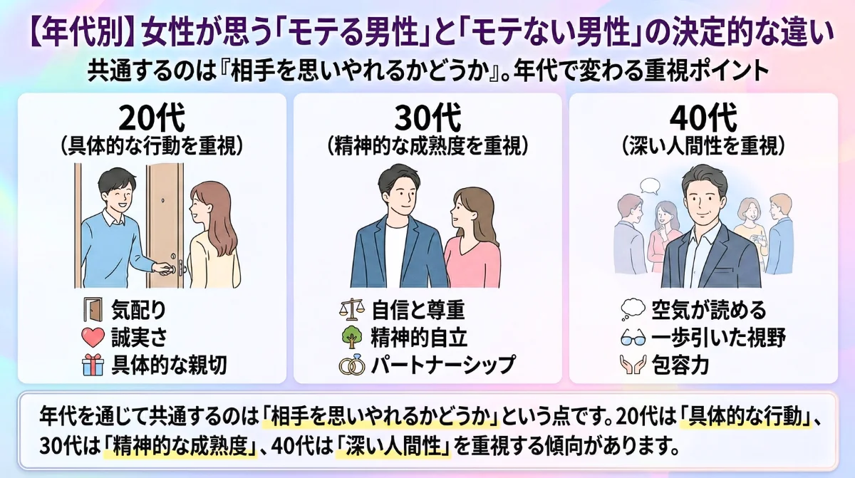 女性が思う「モテる男性」と「モテない男性」の決定的な違い