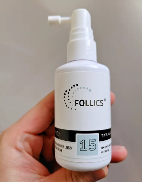 フォリックス（FOLLICS）FR15のポンプ式スプレーボトル