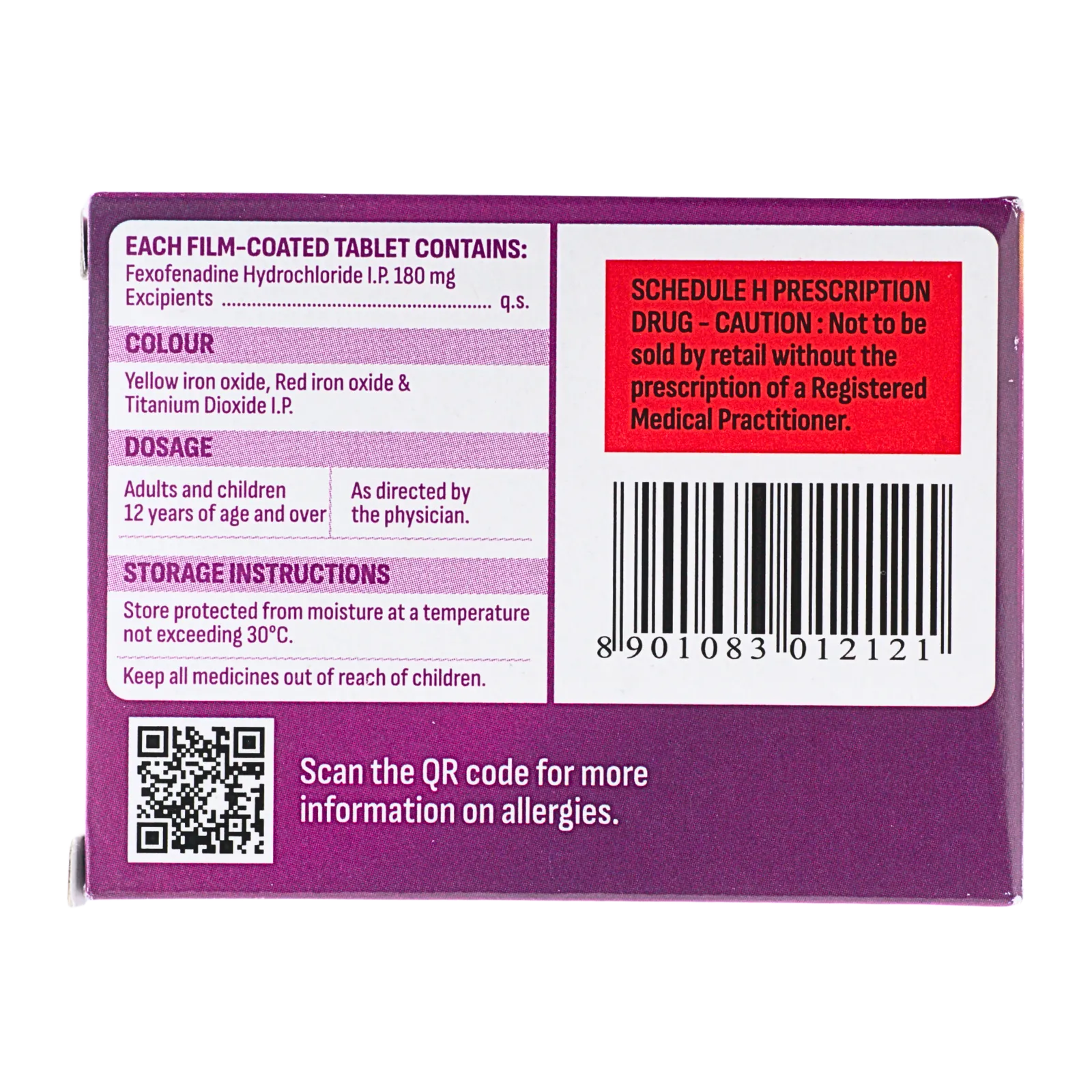 アレグラ 180mg