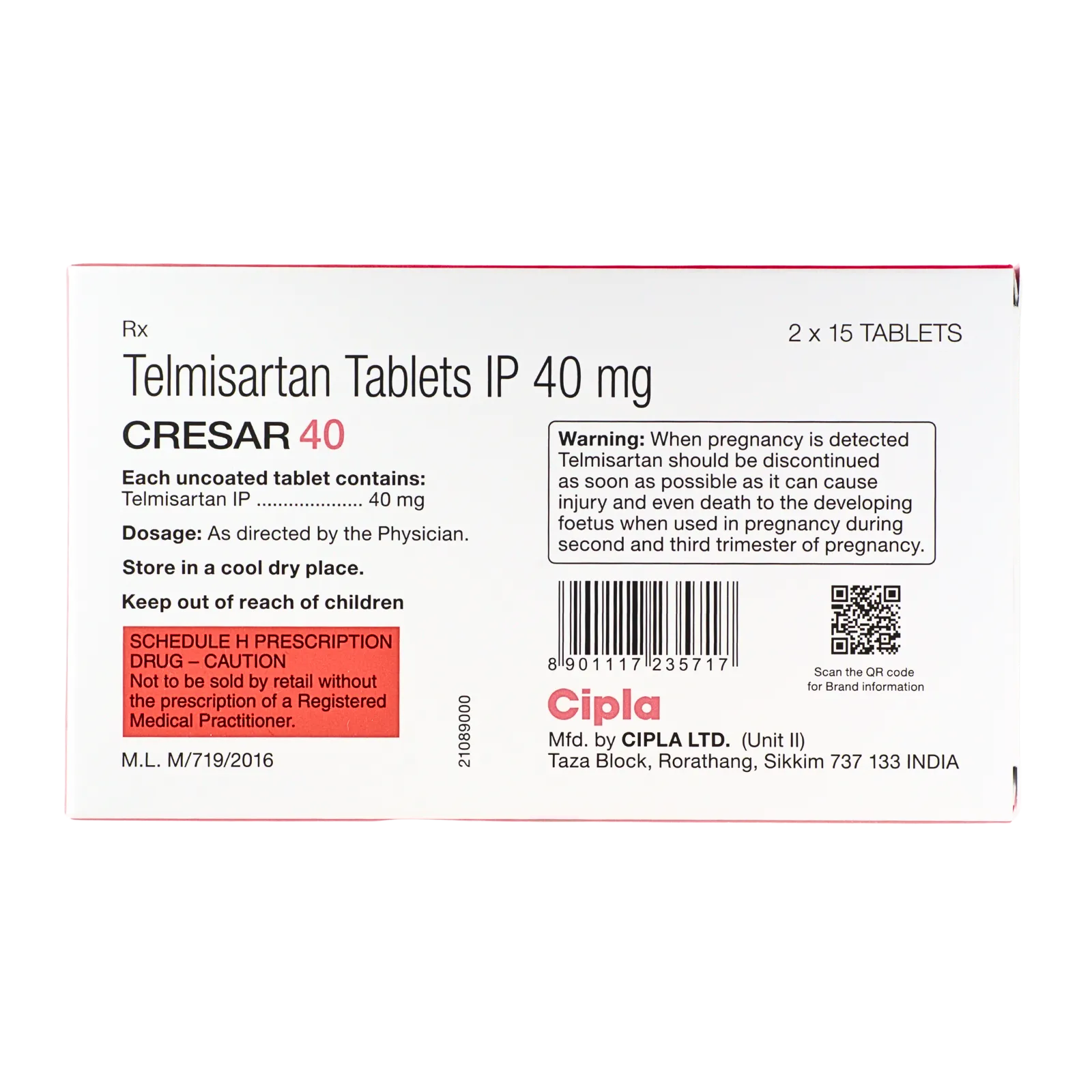クレサー 40mg 30錠