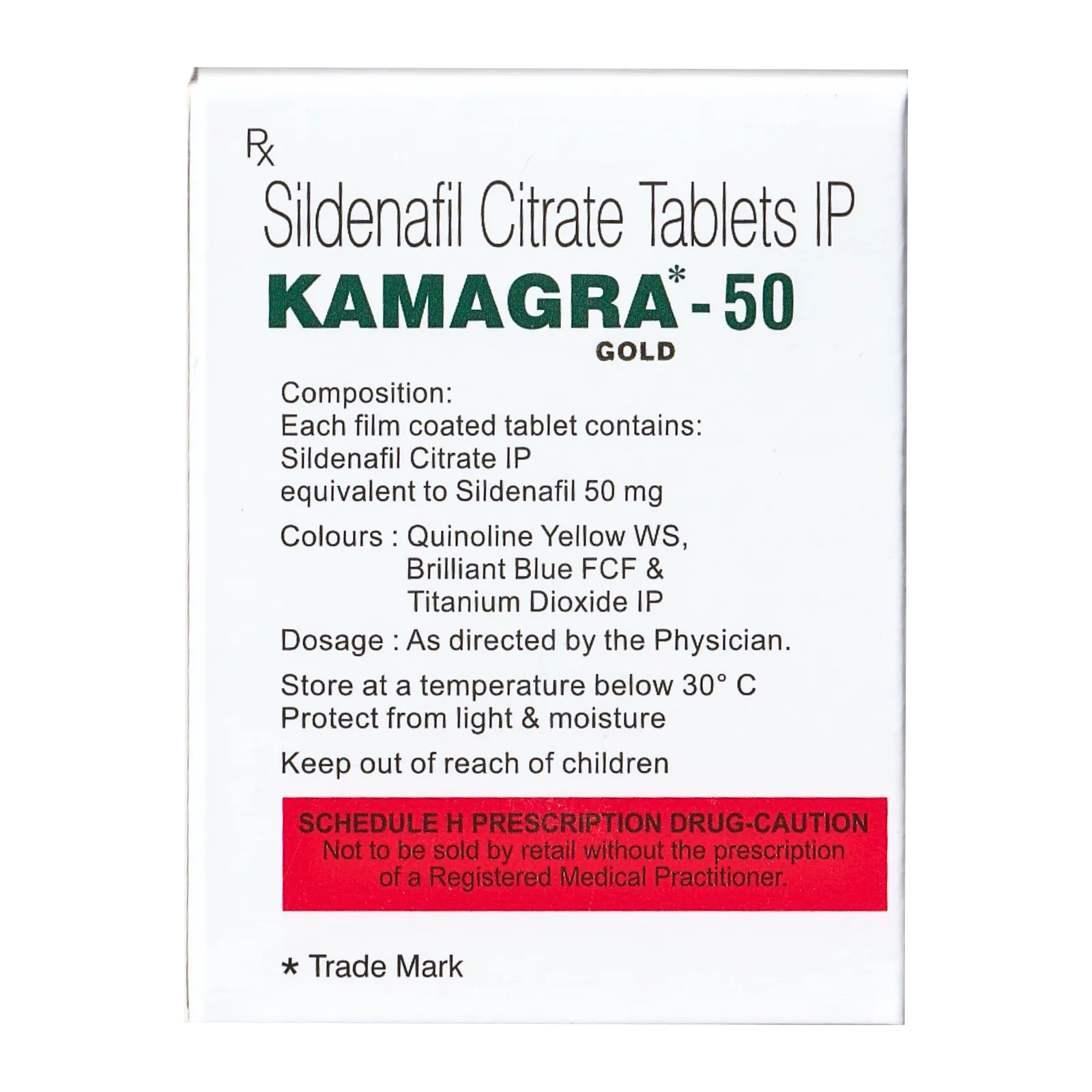 カマグラゴールド 50mg（4錠）