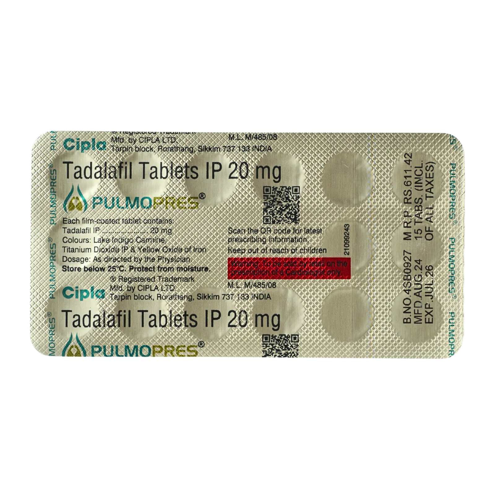 パルモプレス 20mg（15錠）