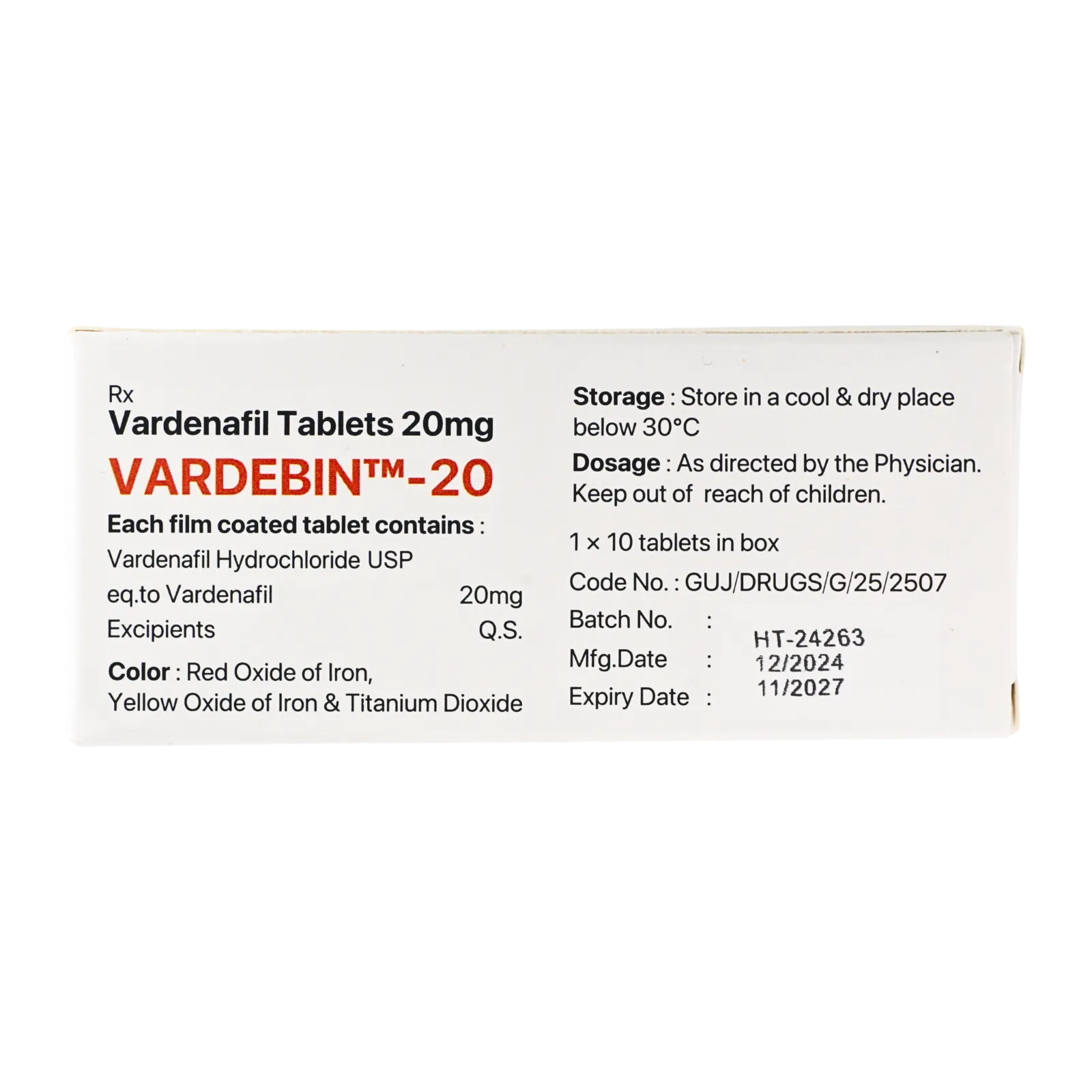 バルデビン 20mg（10錠）