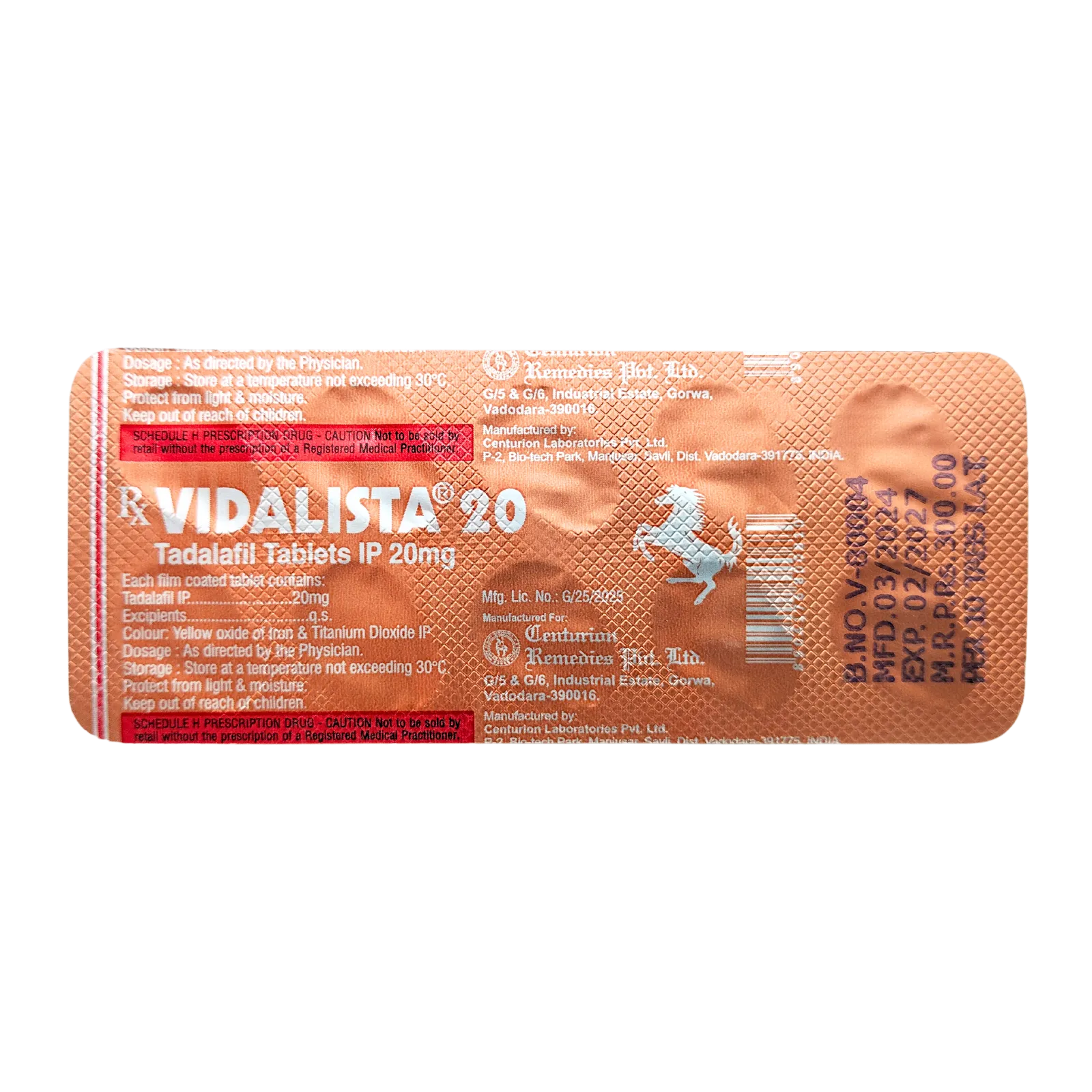 ビダリスタ 20mg（10錠）